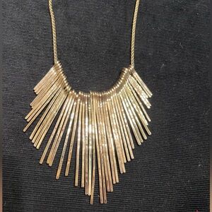 NWT Gold Chain Bib Necklace